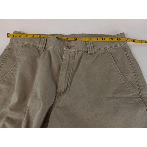The North Face Tan Flat Front Shorts Classic Style - Picture 6 of 13